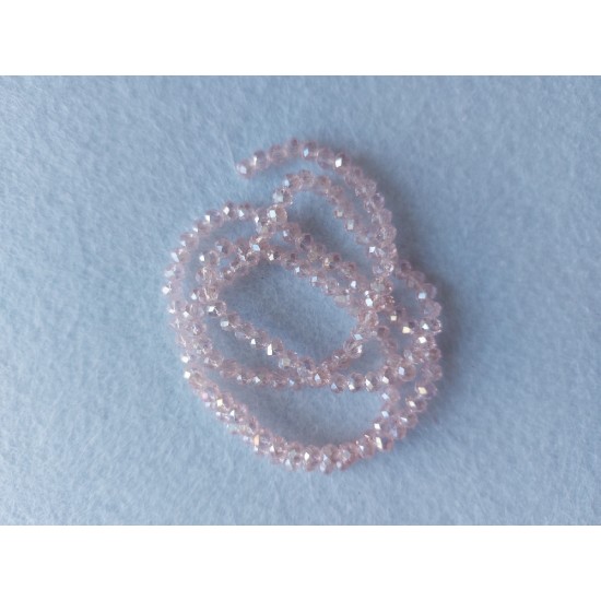 Бусины стеклянные 4 мм персиково-розовый АВ №82, цена за 50 шт